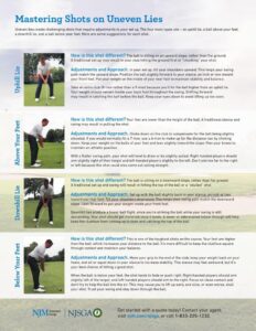 How to Aim When You Have an Uneven Lie