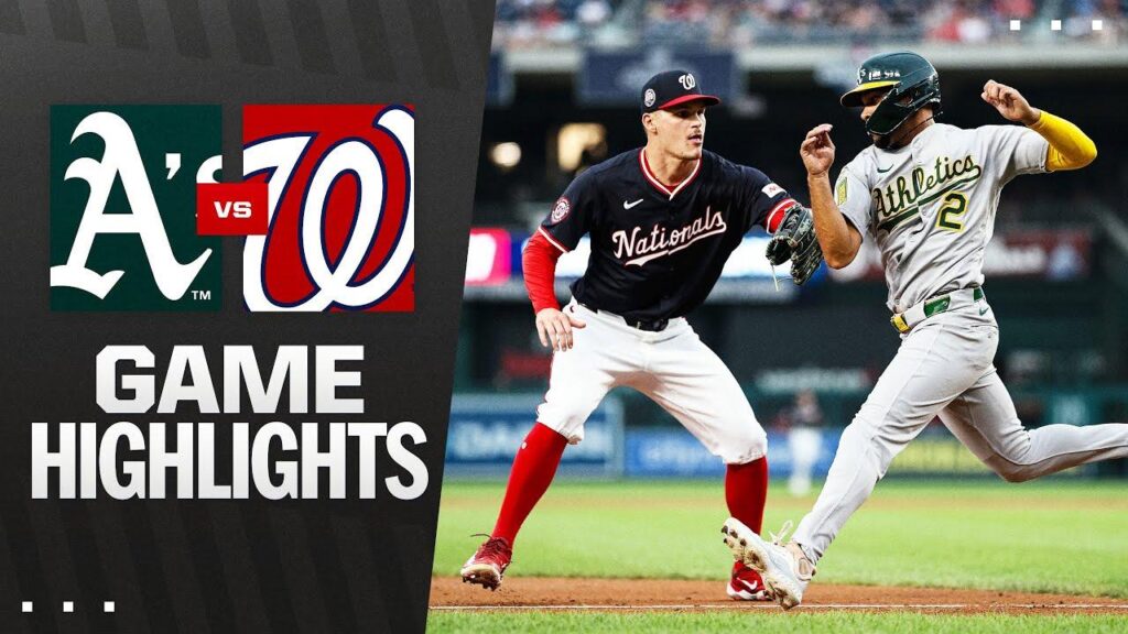 Thrilling Highlights and Scores from the Athletics vs. Washington Nationals Game – 08/05/2025