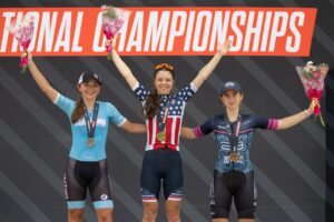Kristen Faulkner Outsprints Lauren Stephens to Defend Elite Women’s Road Race Title at USA Pro Championships