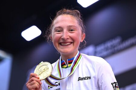 Magdeleine Vallieres Triumphs as Women’s Road Race World Champion in Rwanda Magdeleine Vallieres Triumphs as Women’s Road Race World Champion in Rwanda